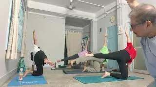 Thumbnail: A Bliss Morning yoga Session with yogindini #yoga #stretching #flexibility #weightloss#stressrelief 