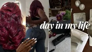 Thumbnail: Busy Engineer Self-Care Routine | diy frenchies, new hair, true religion shopping  haul
