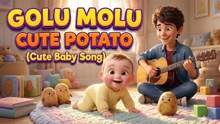 Thumbnail: Golu Molu Cute Potato 🥔 (Cute Baby Song) | Hindi Kids Rhymes | Nanhe Sitare