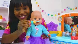 Thumbnail: Baby Doll Nursery Playset | Opening and Playing with Dolls