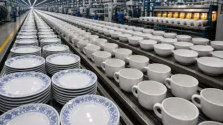 Thumbnail: Inside a Massive Ceramic Factory: How Raw Clay Becomes Millions of Plates, Cups & Bowls 