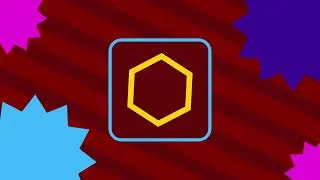 Thumbnail: Geometric Red Motion VJ Loop – Square & Hexagon Symbol