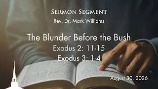 Thumbnail: "The Blunder Before the Bush" | Sermon Segment by Rev. Dr. Mark Williams