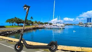 Thumbnail: Electric Scooter Ride Hawaii (Kewalo Basin Boat Harbor) Niu KQi3 Pro