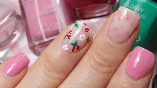 Thumbnail: Cute Fruit Nails | Cherries, Flowers and Polka Dots Nail Art | Easy Manicure at Home