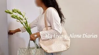 Thumbnail: My Living Alone Diaries | A day in my life | Coming back home from work | Cooking, working, selfcare