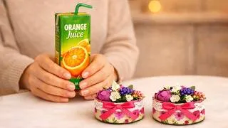 Thumbnail: ❌Don't Throw Away Juice packet🧃! Amazing DIY Flower Basket Craft That Sells Fast! Recycled DIY craft