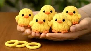 Thumbnail: 🐥Turn Hair Rubber bands to cute CHICKS Keychains very Easy! Recycle DIY Craft!(step by steps)/ DIY 🐤