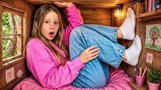 Thumbnail: Nastya and Evelyn SPENT 24 HOURS in a Tree House
