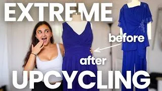 Thumbnail: this is how I upcycled an old matching set into a bridesmaid dress | STUDIO VLOG 131