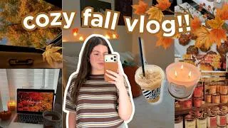 Thumbnail: COZY FALL VLOG 🍂.° ꩜ ☕️ bath & body works, fall dessert, pumpkin spice latte, + more!