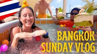 Thumbnail: Sunday Bangkok Thailand Vlog 🇹🇭 Healthy Edition: Sabai Run Club, Rooftop Ice Bath/Sauna, Volleyball
