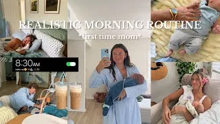 Thumbnail: realistic morning routine with a newborn *first time mom*