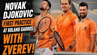 Thumbnail: Novak Djokovic & Zverev’s First ROLAND GARROS 2026 Practice Was INTENSE 😳