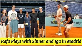 Thumbnail: Rafael Nadal Plays with Sinner, Iga Swiatek and Read Madrid Stars in Madrid