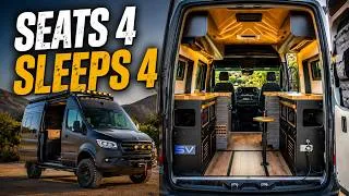 Thumbnail: This 144 Sprinter Can Seat 4, Sleep 4 AND Haul a Dirtbike!
