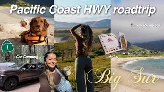Thumbnail: car camping up the PCH hwy with my 2 dogs | Big Sur & Carmel 🏕️
