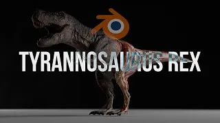 Thumbnail: Blender | Tyrannosaurus Rex Muscle Simulation Teaser