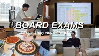 Thumbnail: BOARD EXAMS | 72-HOUR STUDY VLOG for my LICENSE EXAMS *how to productively CRAM in 3 DAYS*