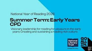 Thumbnail: Visionary leadership for reading for pleasure in the early years