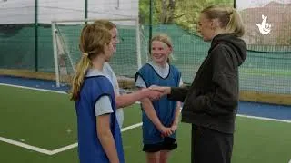 Thumbnail: Lioness legend Chloe Kelly surprises girls’ football team with National Lottery funding boost