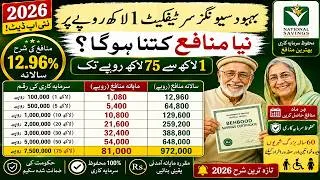 Thumbnail: Behbood Savings Certificate best Profit Rates 2026 | Rs.1 Lakh to Rs.75 Lakh Monthly Profit 2026