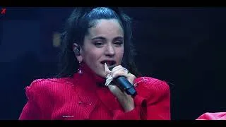 Thumbnail: ROSALÍA & Pitbull ft. Alan Walker – Play For Me (Live) 🎧⚽ | Last World Cup Anthem 2026 | 4K