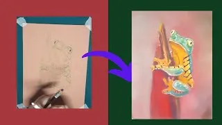 Thumbnail: Bright Fun Frog Pastel - Time-Lapse