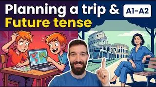 Thumbnail: Learn Hebrew with Stories:  Planning a Trip in Hebrew (A1-A2 Listening Practice)