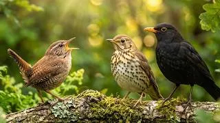 Thumbnail: 🍃 Morning Energy with Forest Bird Sounds | Wren, Song Thrush & Blackbird (2 Hours)