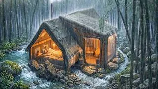 Thumbnail: GETTING CAUGHT IN THE CRAZIEST RAIN AND STORM I'VE EVER EXPERIENCED‼️ CAMPING IN LIGHTNING STORM ⛈️