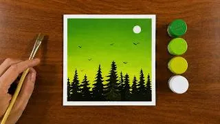 Thumbnail: Easy watercolor painting | Poster color painting | Nature Painting
