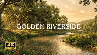 Thumbnail: Golden Riverside Escape | 4K Relaxing Nature Sounds for Sleep & Relaxation 