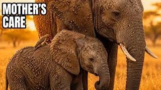 Thumbnail: This Baby Elephant Was Covered in Ticks — Watch His Mother's Care 