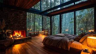 Thumbnail: Heavy Rain Sounds on a Rainy Night 🌧️ Deep Sleep, Relaxation, Meditation, Study, Rest & White Noise