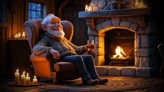 Thumbnail: Old man listening to the crackling fireplace