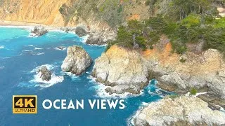 Thumbnail: 4K Relaxing Ocean Views | Waterfall & Waves | Peaceful Music | Ultra HD Nature Video