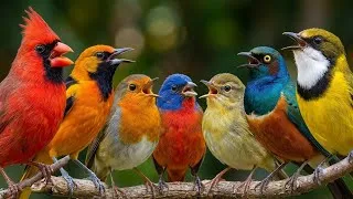 Thumbnail: STOP ANXIETY: Happy Birds Singing From Around The World | 4K Soothing Nature Sounds