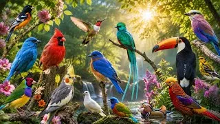 Thumbnail: Sunny Morning Birds: Background Noise for Concentration & Relaxing Cat TV (4K)