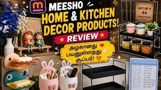 Thumbnail: |💯 Meesho 10 சிறந்த பொருட்கள்✨ 10 Budget-Friendly Meesho Home Decor Products | Review|