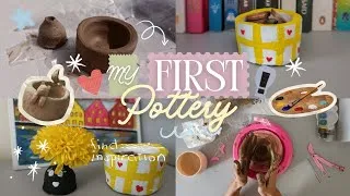 Thumbnail: Trying Pottery for the First Time | Cozy Pottery Vlog ⭐🎨
