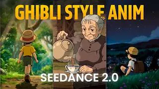 Thumbnail: How to Create Smoothest GHIBLI STYLE Animation in SEEDANCE 2.0!