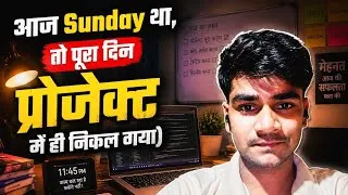 Thumbnail: Sunday ko Pura Din Project Me Nikal Gya 😓 | MERN Project Progress + Coding Vlog | Study Vlog Day 4 