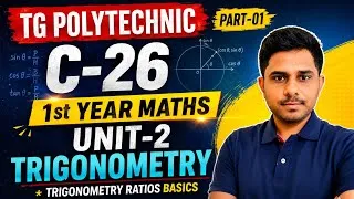 Thumbnail: C-26 polytechnic maths/ trigonometry ratios/unit-2/ all silver teacups/sbtet/imp/@naveenreddyMATH 