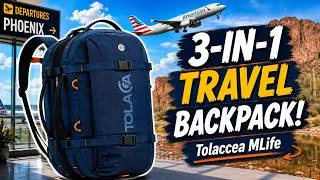 Thumbnail: The BEST 3 in 1 Travel Backpack (Tolaccea Mlife 03 Review!)