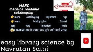 Thumbnail: MARC–Machine readable catalouging#rajasthan#library science# vedio