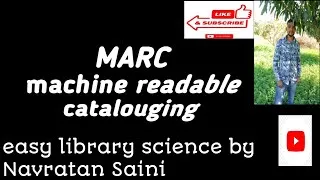 Thumbnail: MARC –Machine readable catalouging#library science# vedio#rajasthan library
