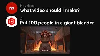 Thumbnail: Trying YouTube's CONCERNING AI Video Ideas.