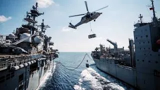 Thumbnail: Why the US Navy Flies Ammo Over a Cable It Just Rigged Off Hormuz