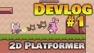 Thumbnail: 2d Platformer Shooter - Weekly Unity Game Development - Devlog #1